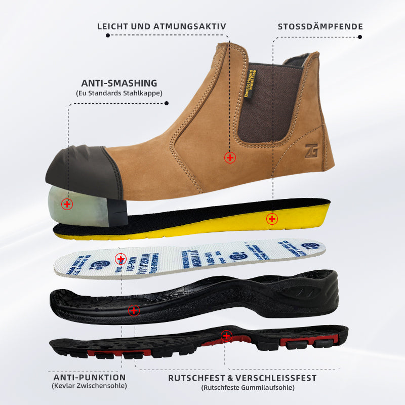 FOOTRA® SAFETY SICHERHEITSSCHUHE S3 WR - Braun
